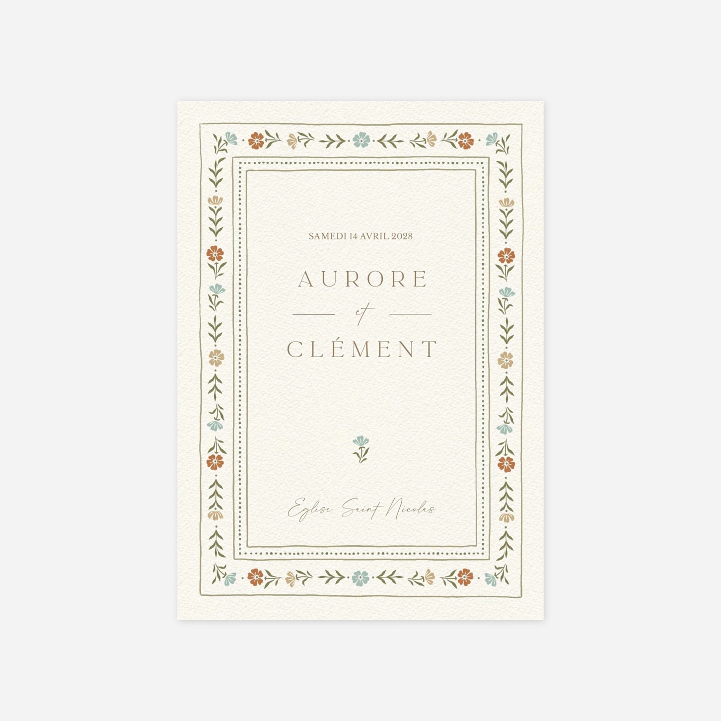 Faire-part mariage Jardin éternel