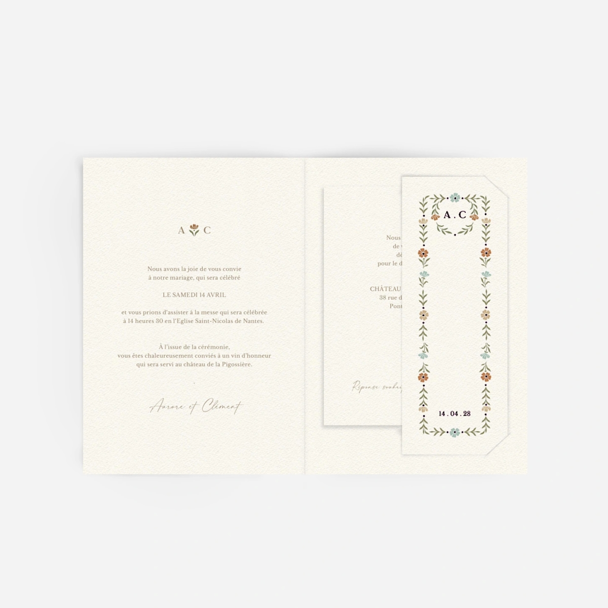 Faire-part mariage Jardin éternel