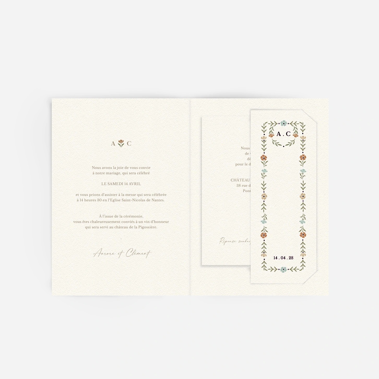 Faire-part mariage Jardin éternel