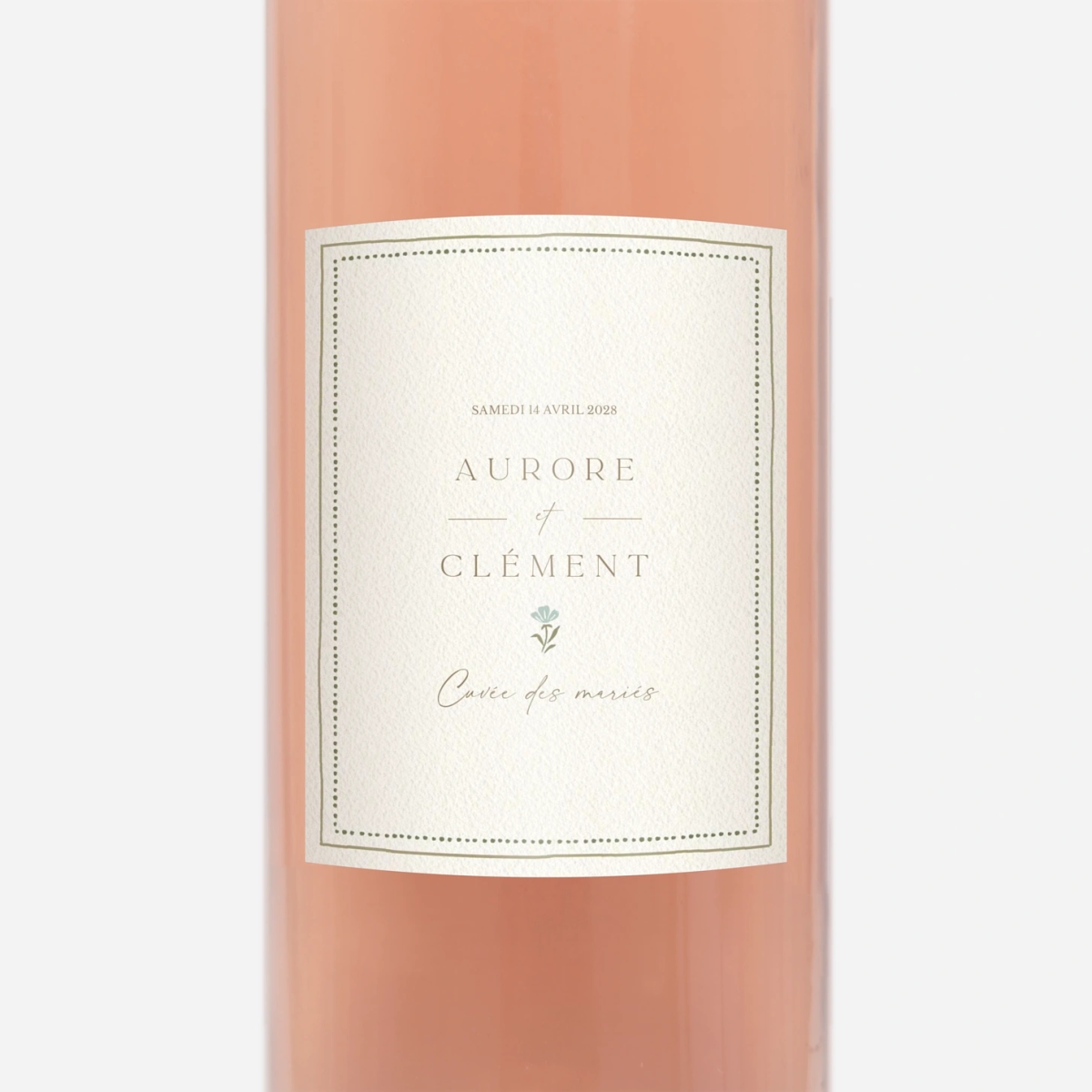 Étiquette bouteille Jardin éternel