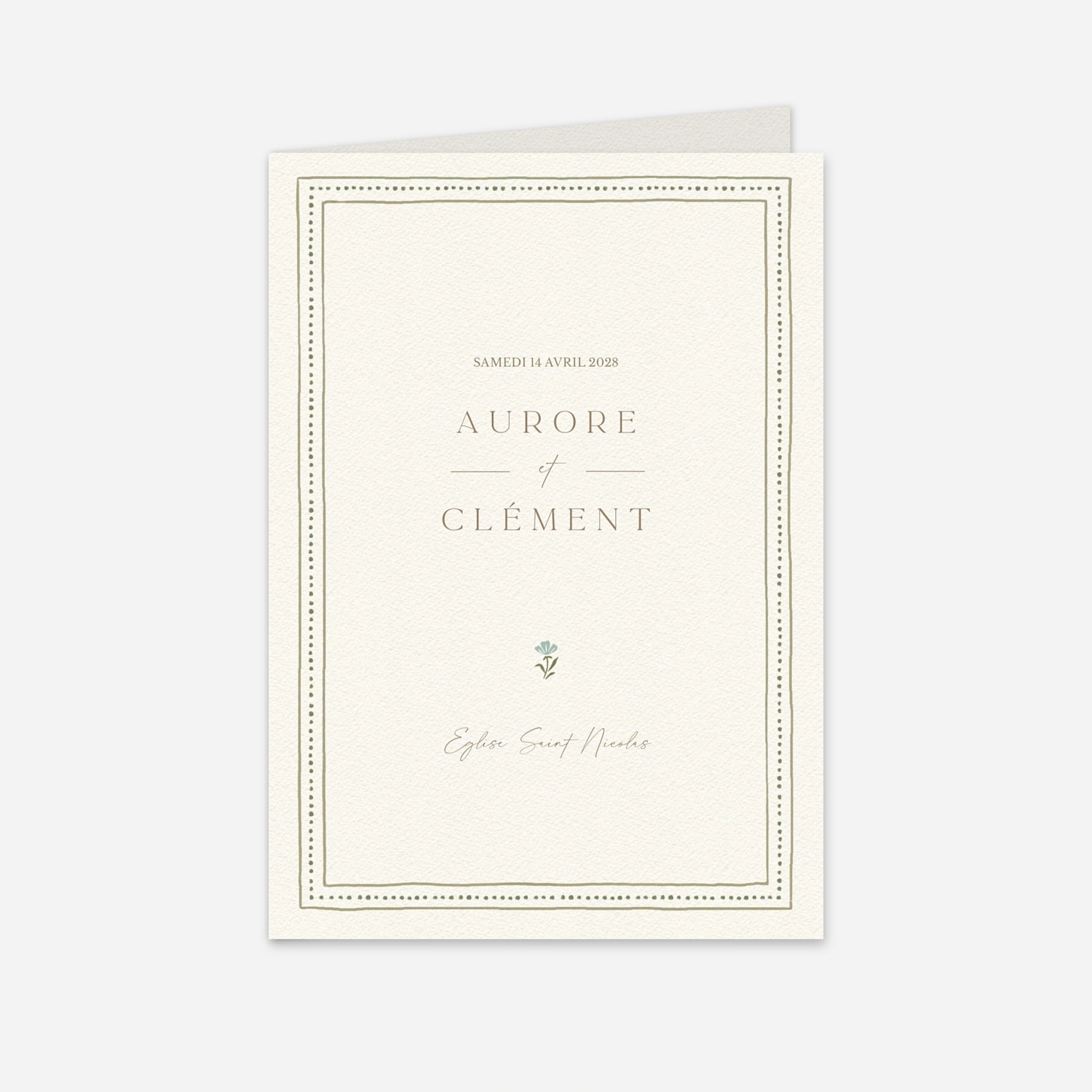 Livret de messe mariage Jardin éternel