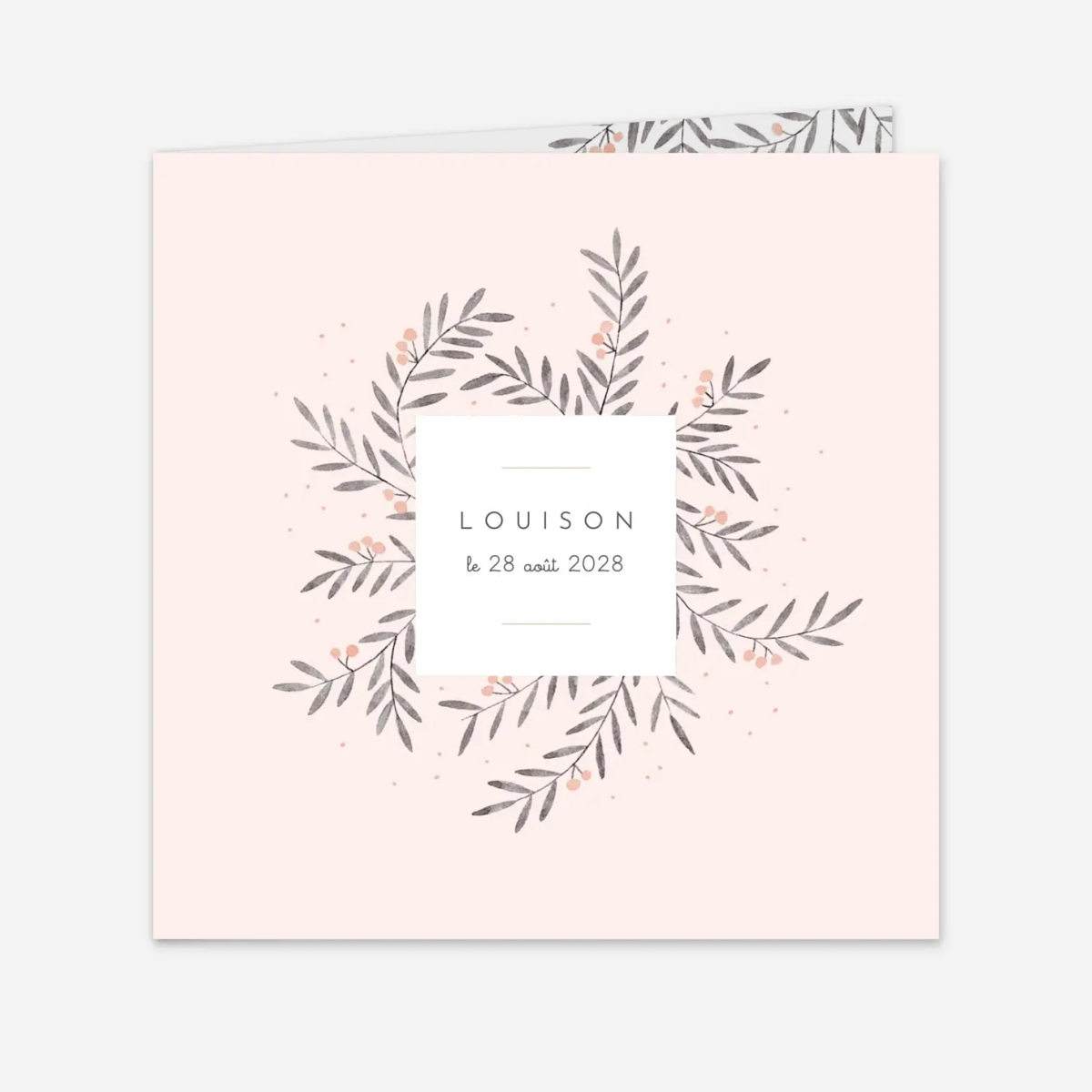 Faire-part naissance Jolies brindilles