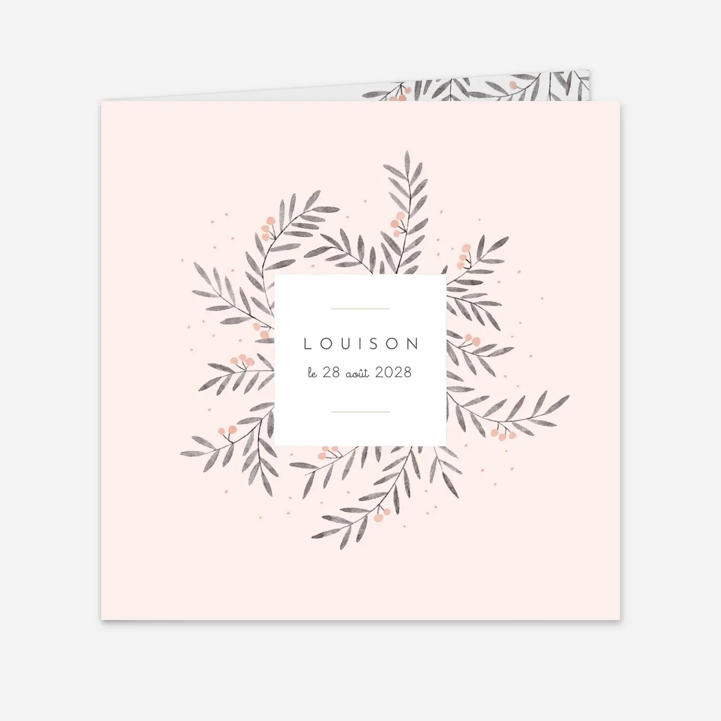 Faire-part naissance Jolies brindilles