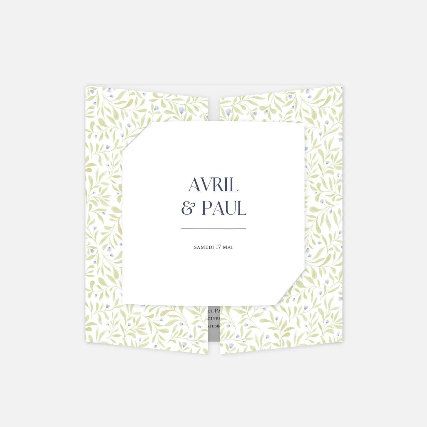 Faire-part mariage Jardin d'amour