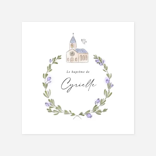 Jour de baptême couronne