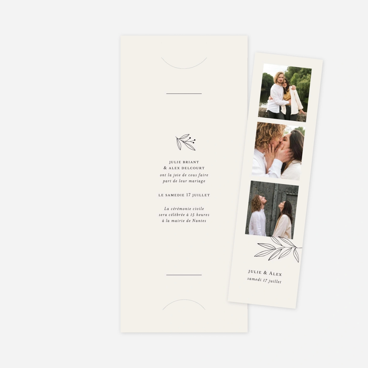 Faire-part mariage Jeune pousse