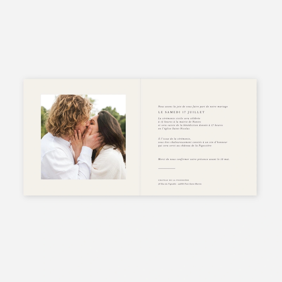 Faire-part mariage Jeune pousse