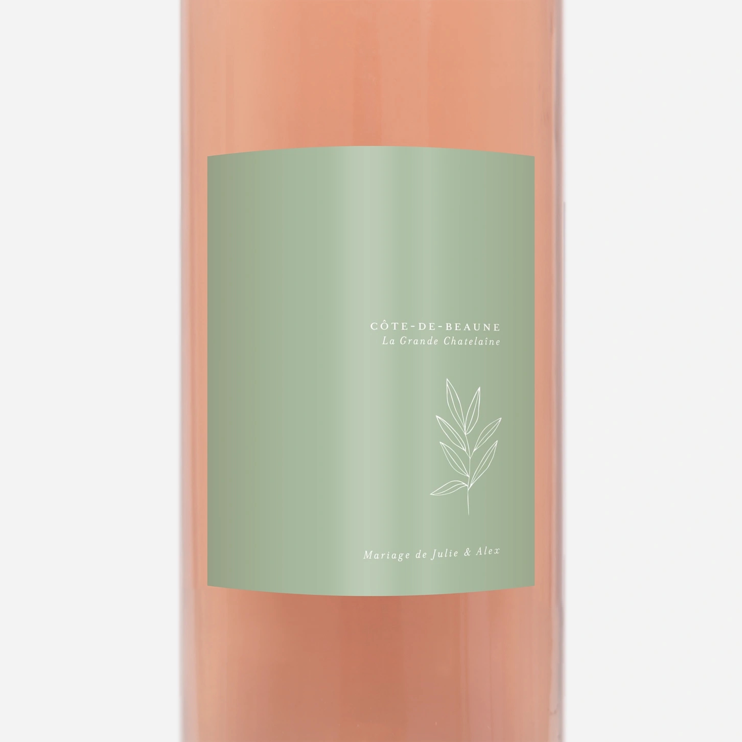 Étiquette bouteille Jeune pousse