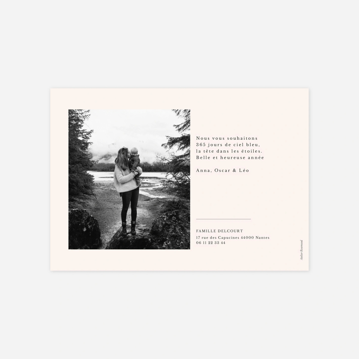 Carte de voeux Jeune pousse bonne année