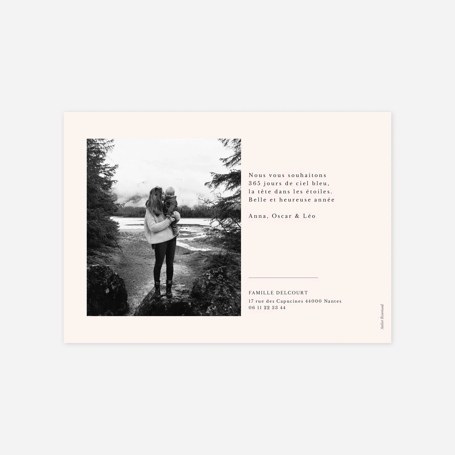 Carte de voeux Jeune pousse bonne année