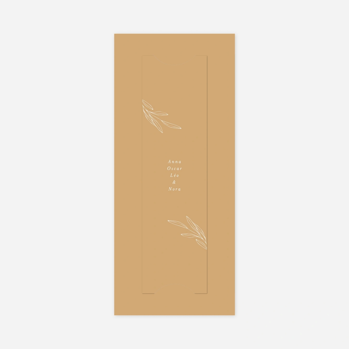 Carte remerciement naissance Jeune pousse pastel