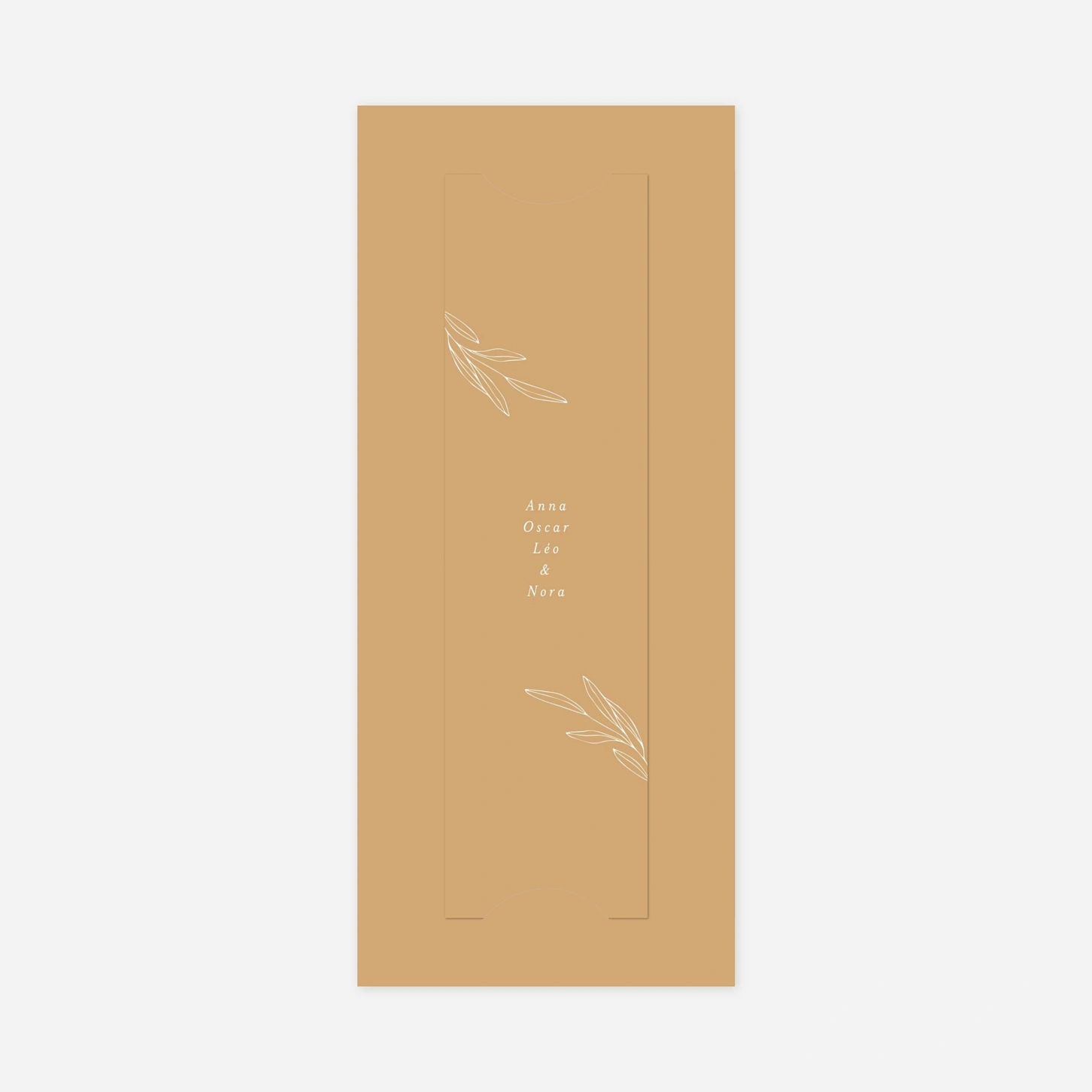 Carte remerciement naissance Jeune pousse pastel