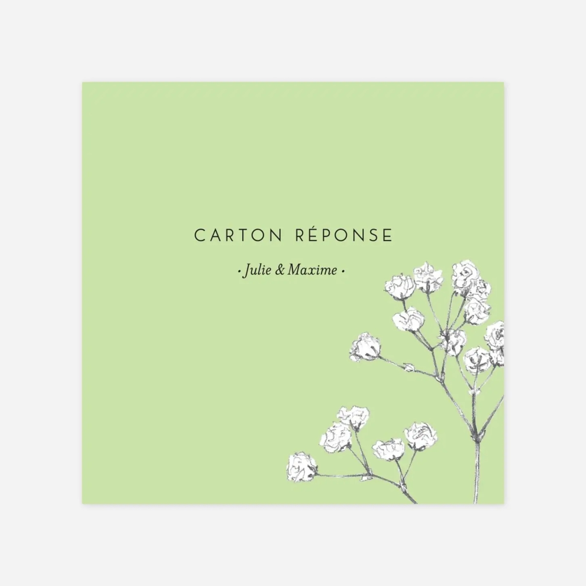 Carton réponse Joli brin