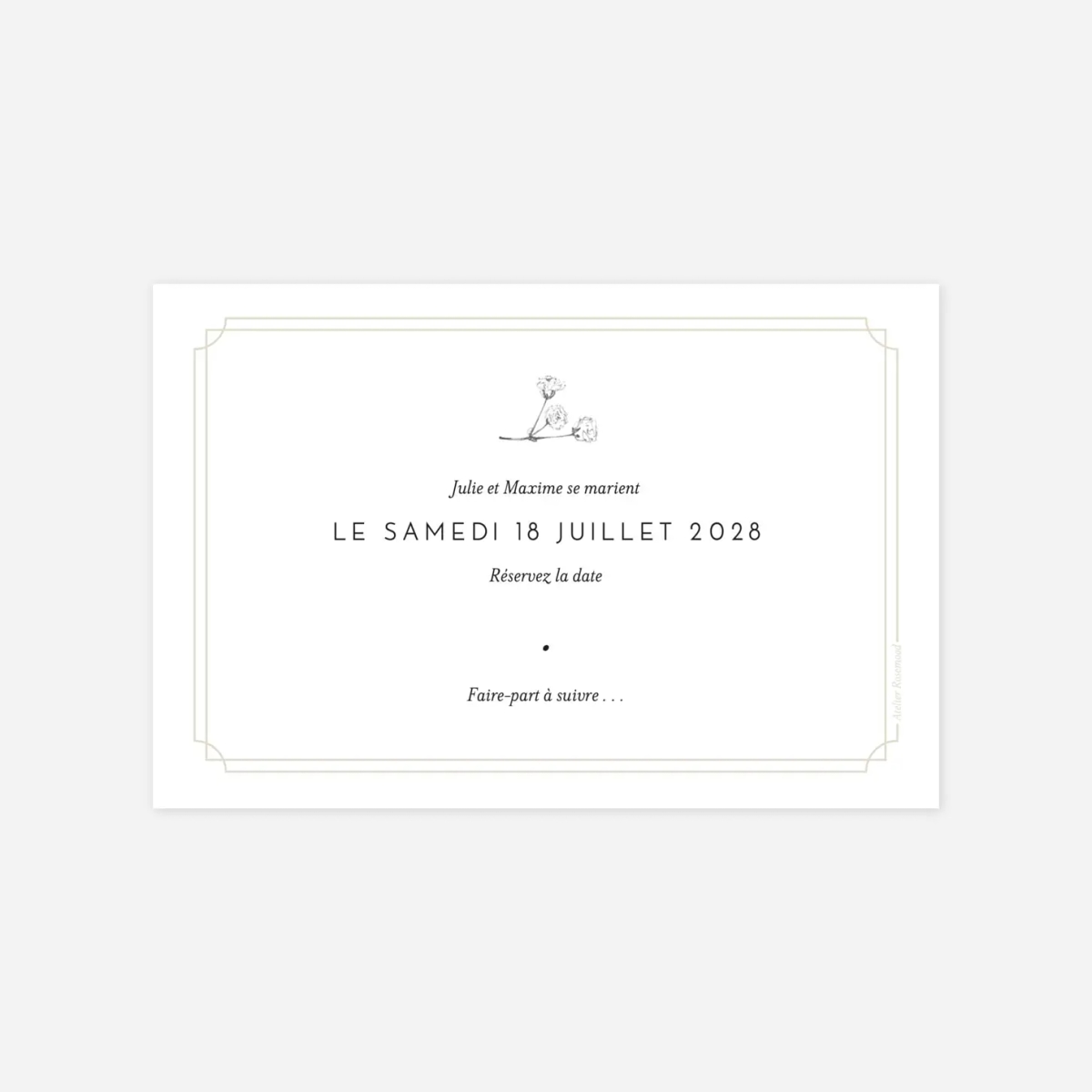 Save the date Joli brin