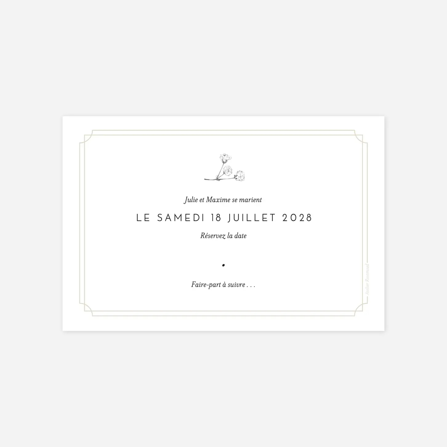 Save the date Joli brin