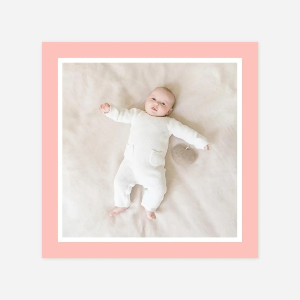 Carte remerciement naissance Jolis coraux