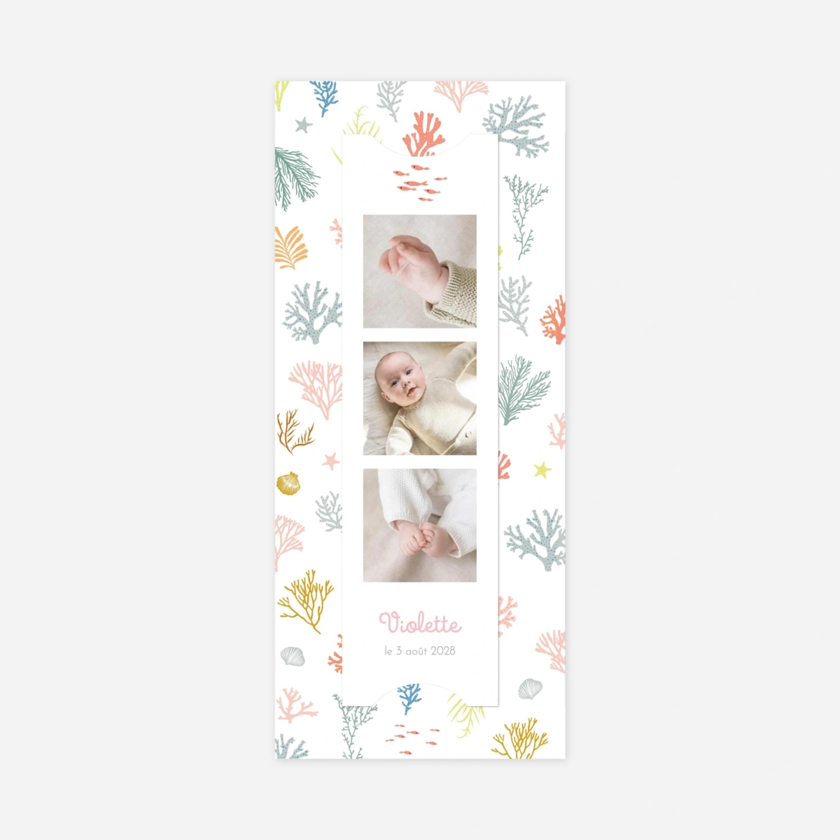 Faire-part naissance Jolis coraux