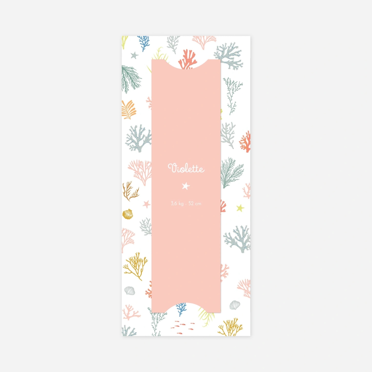 Faire-part naissance Jolis coraux