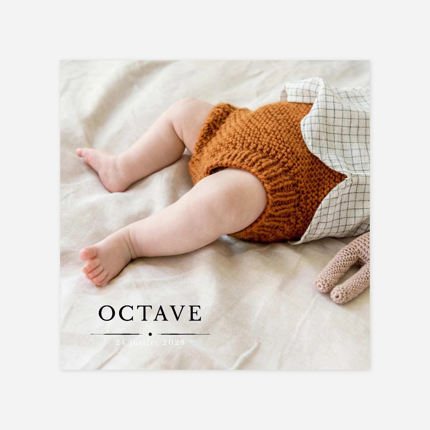 Faire-part naissance Joli détail