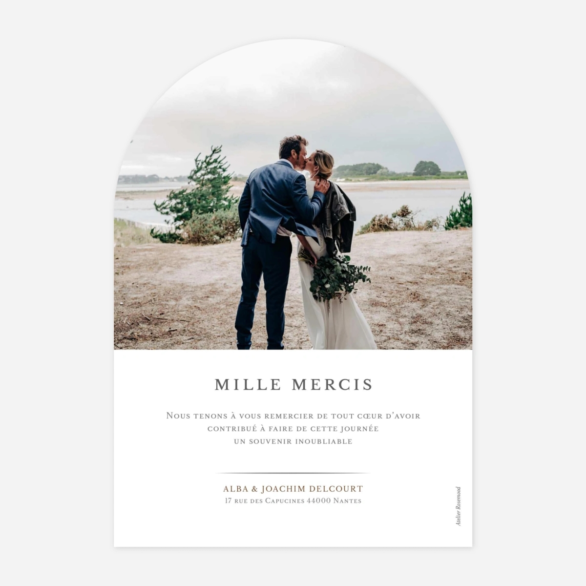 Carte de remerciements Joli détail