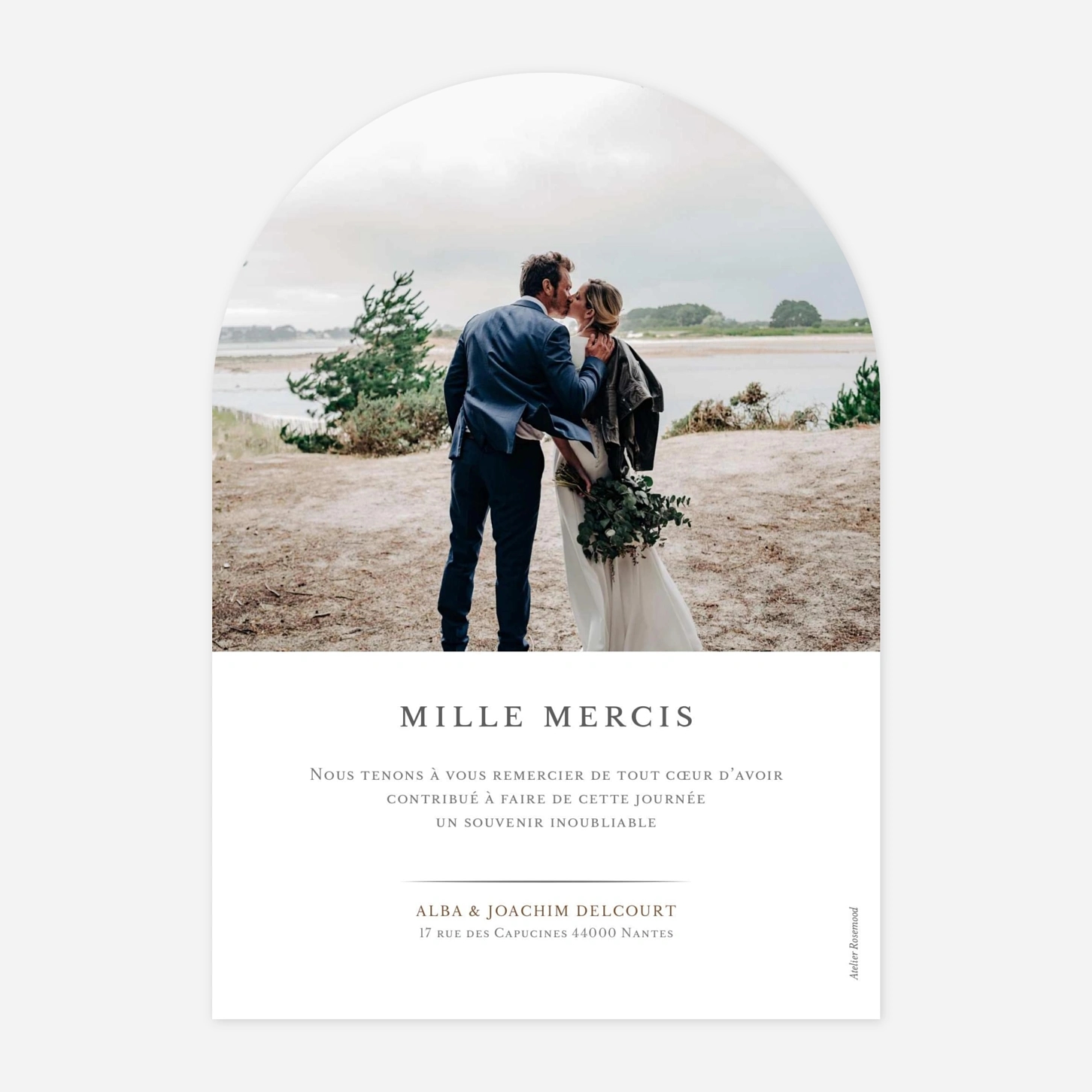 Carte de remerciements Joli détail