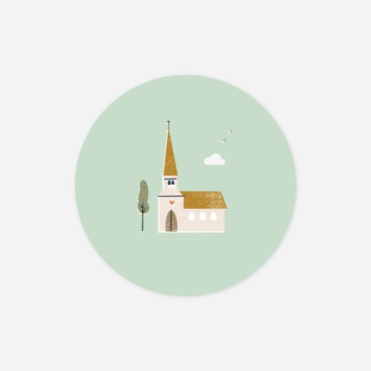 Étiquette confirmation Jour de fête