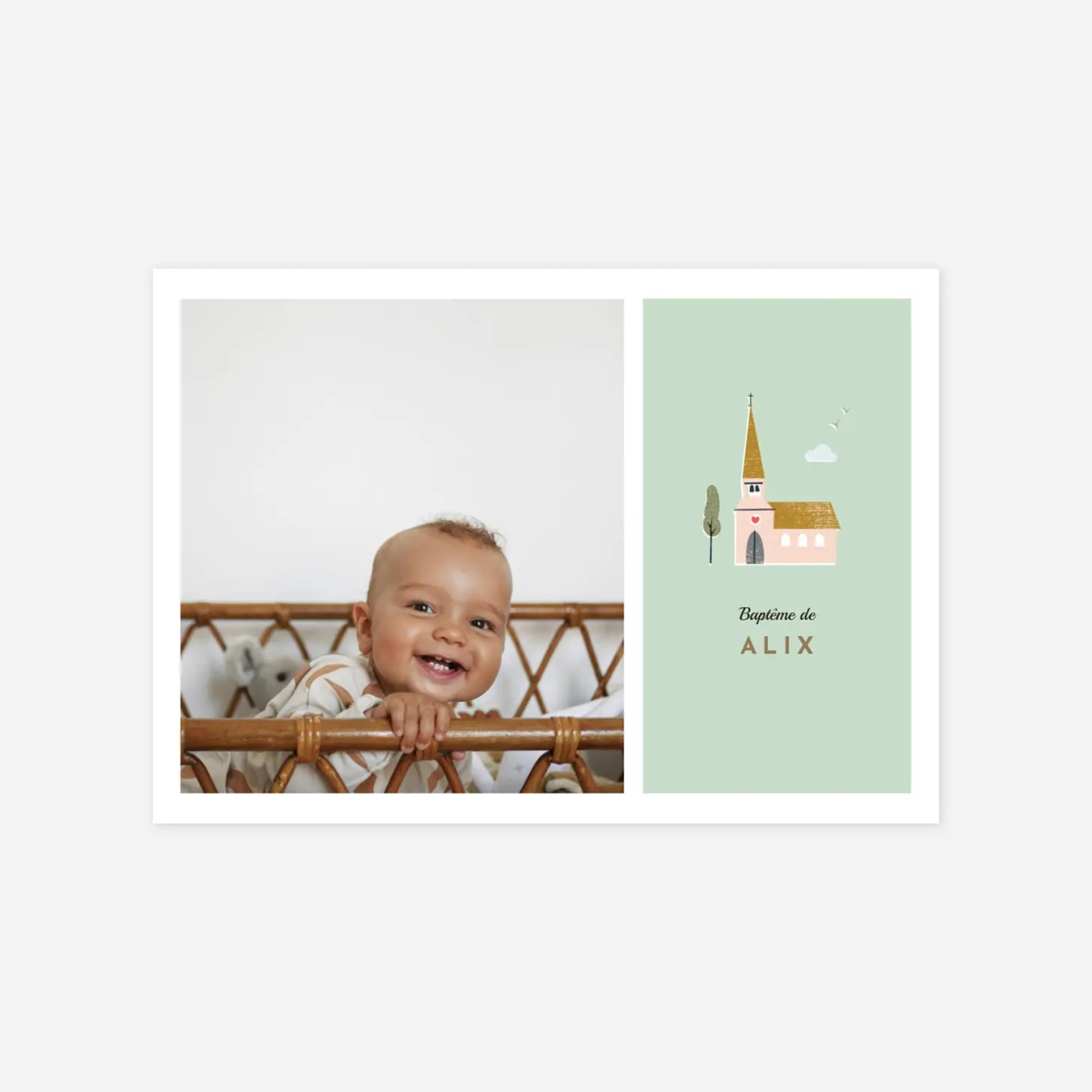 Faire-part baptême Jour de fête