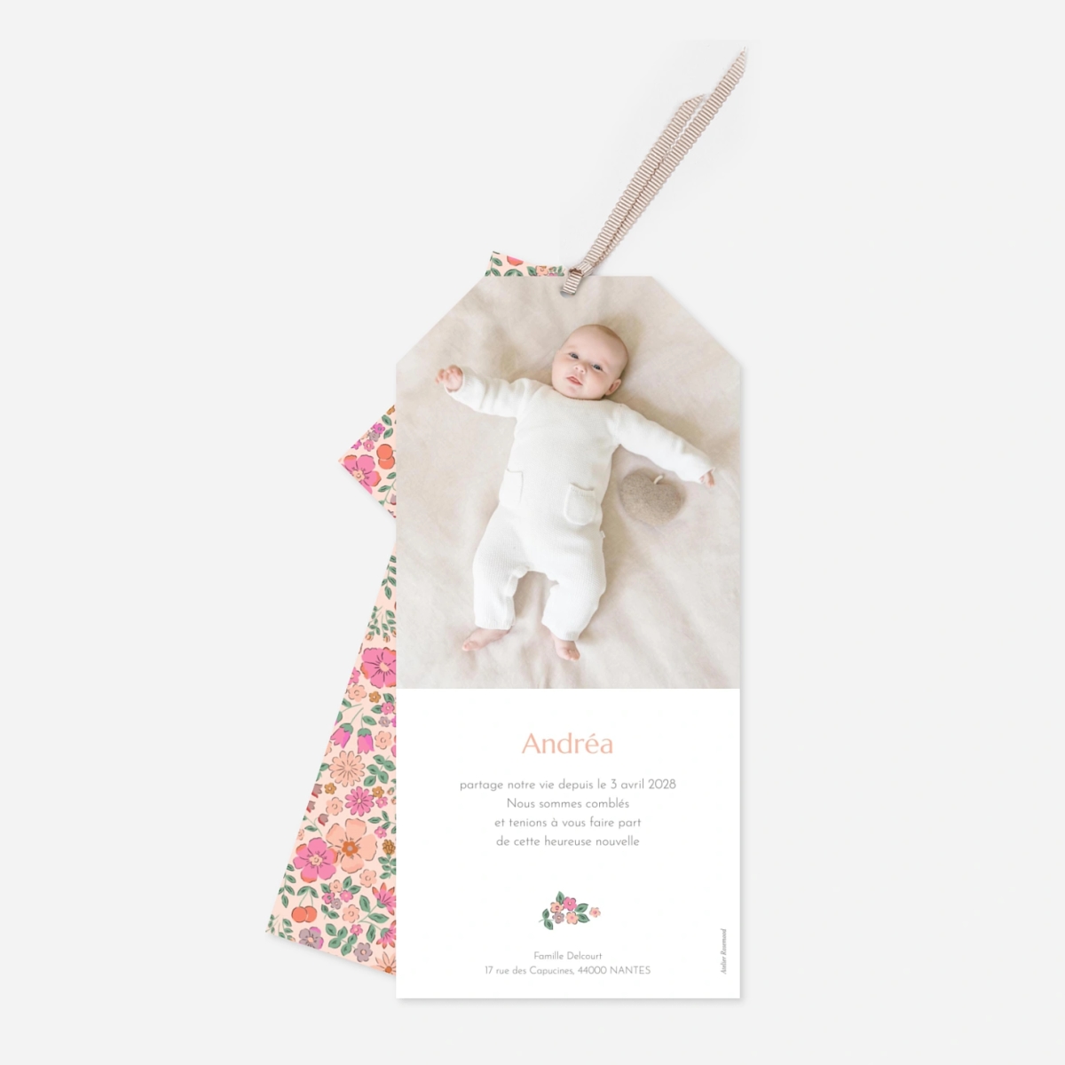 Faire-part naissance Joli Liberty