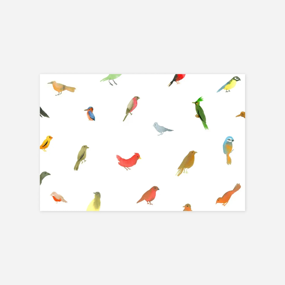 Carte de correspondance Jolis oiseaux