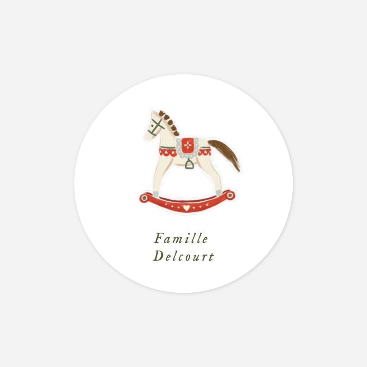 Étiquette cadeau Noël Jouets d'antan