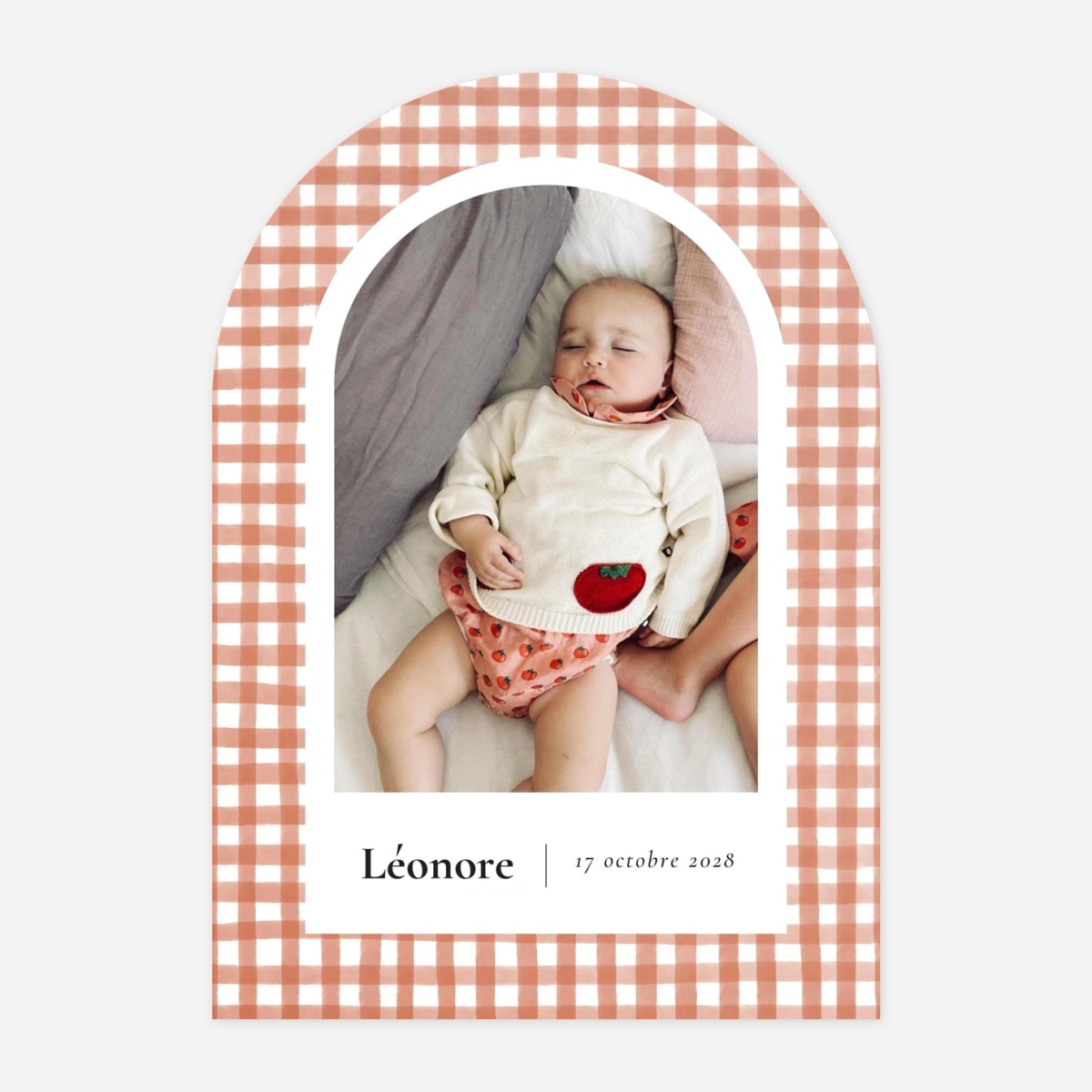 Faire-part naissance Joli vichy