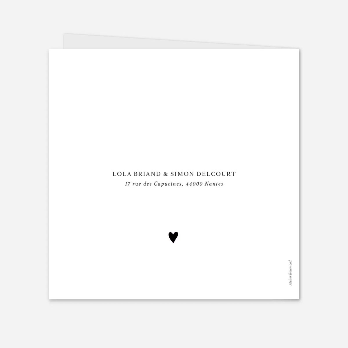 Faire-part mariage Joli coeur