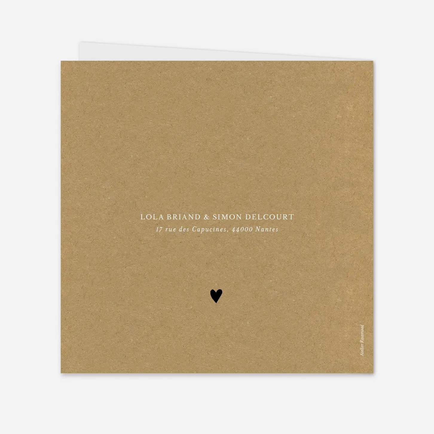 Faire-part mariage Joli coeur