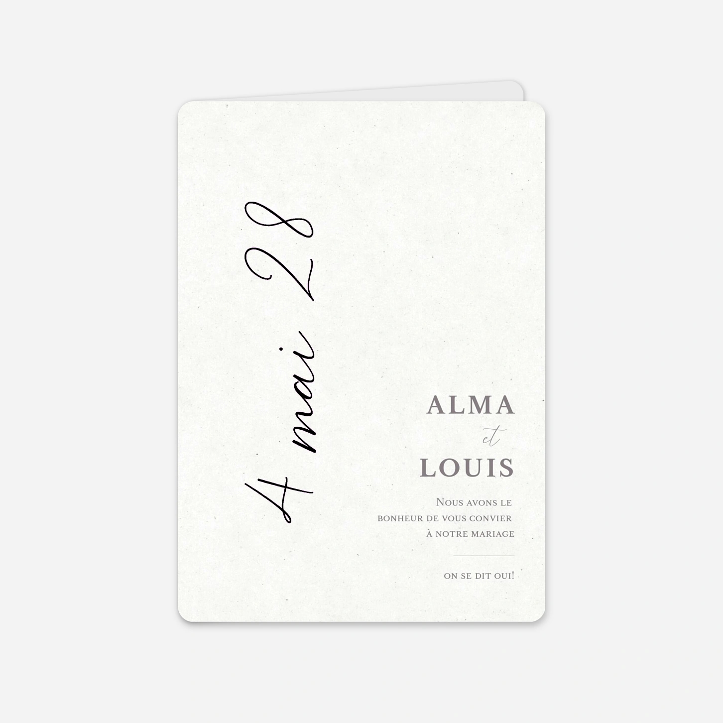 Faire-part mariage Jour Promis