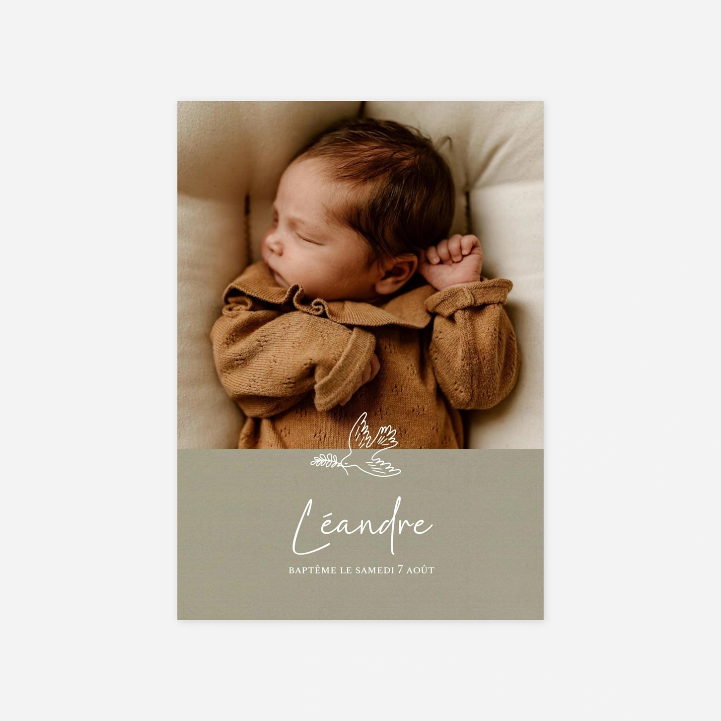 Faire-part baptême L’Envol