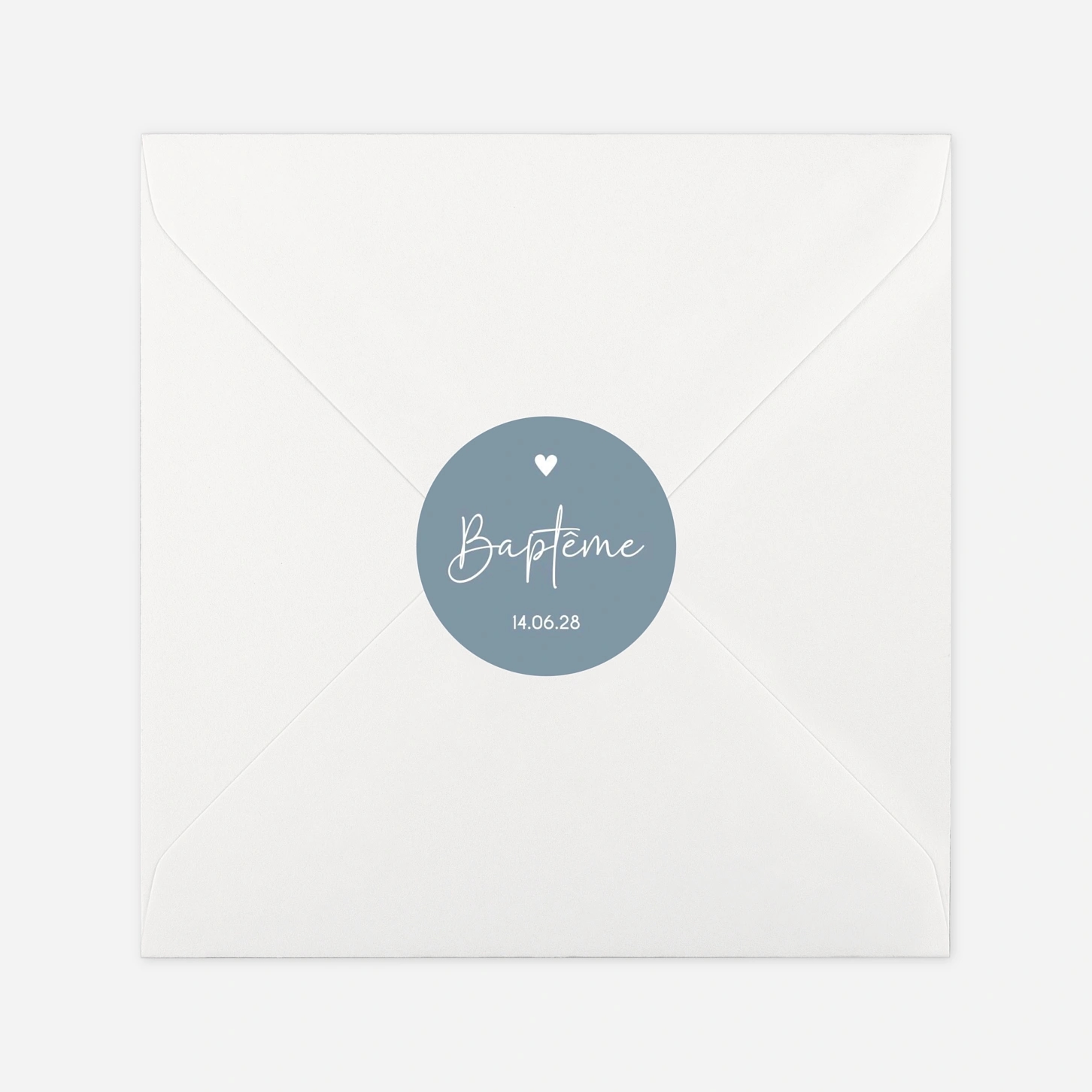 Stickers pour enveloppes baptême Douce promesse