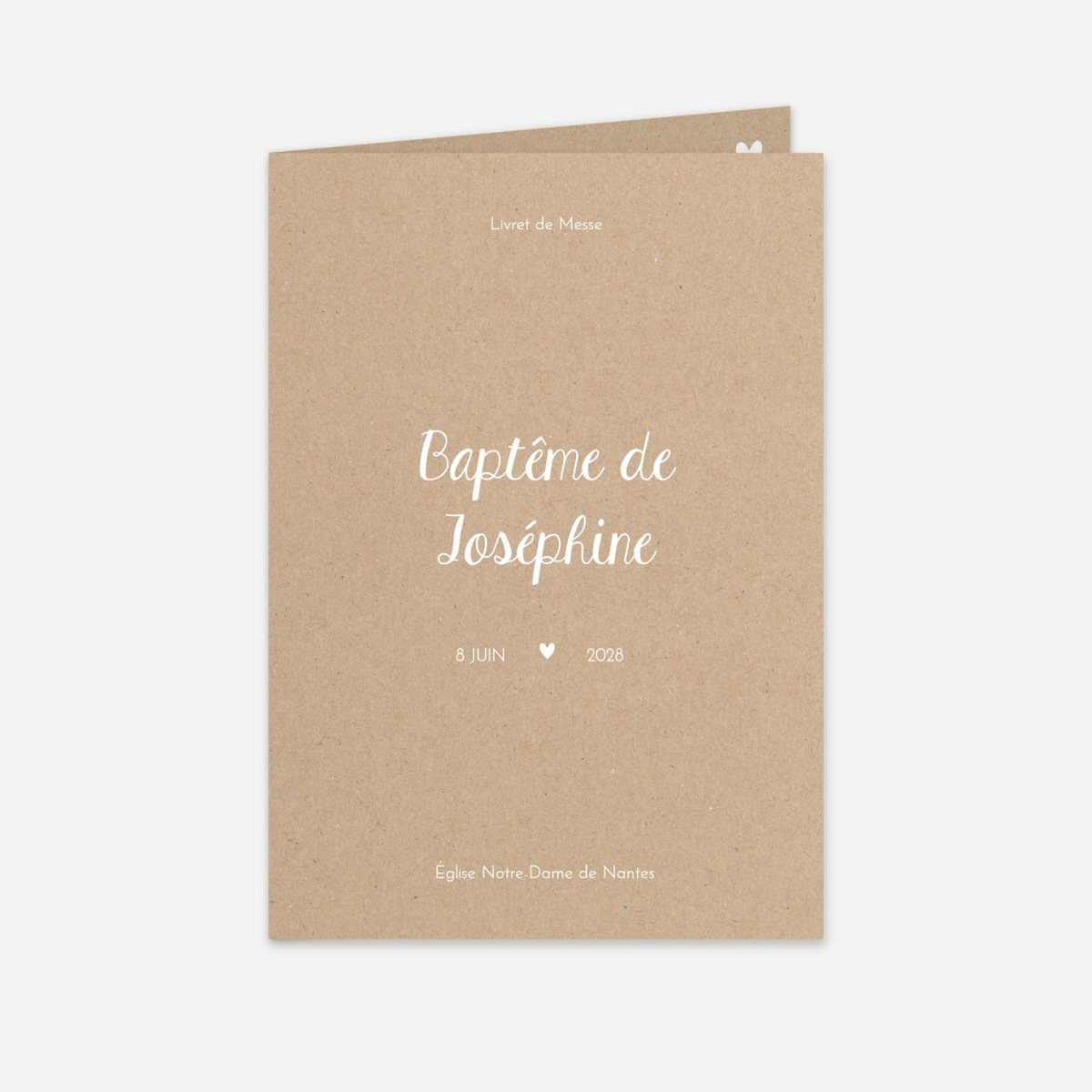 Livret de messe baptême Instants partagés