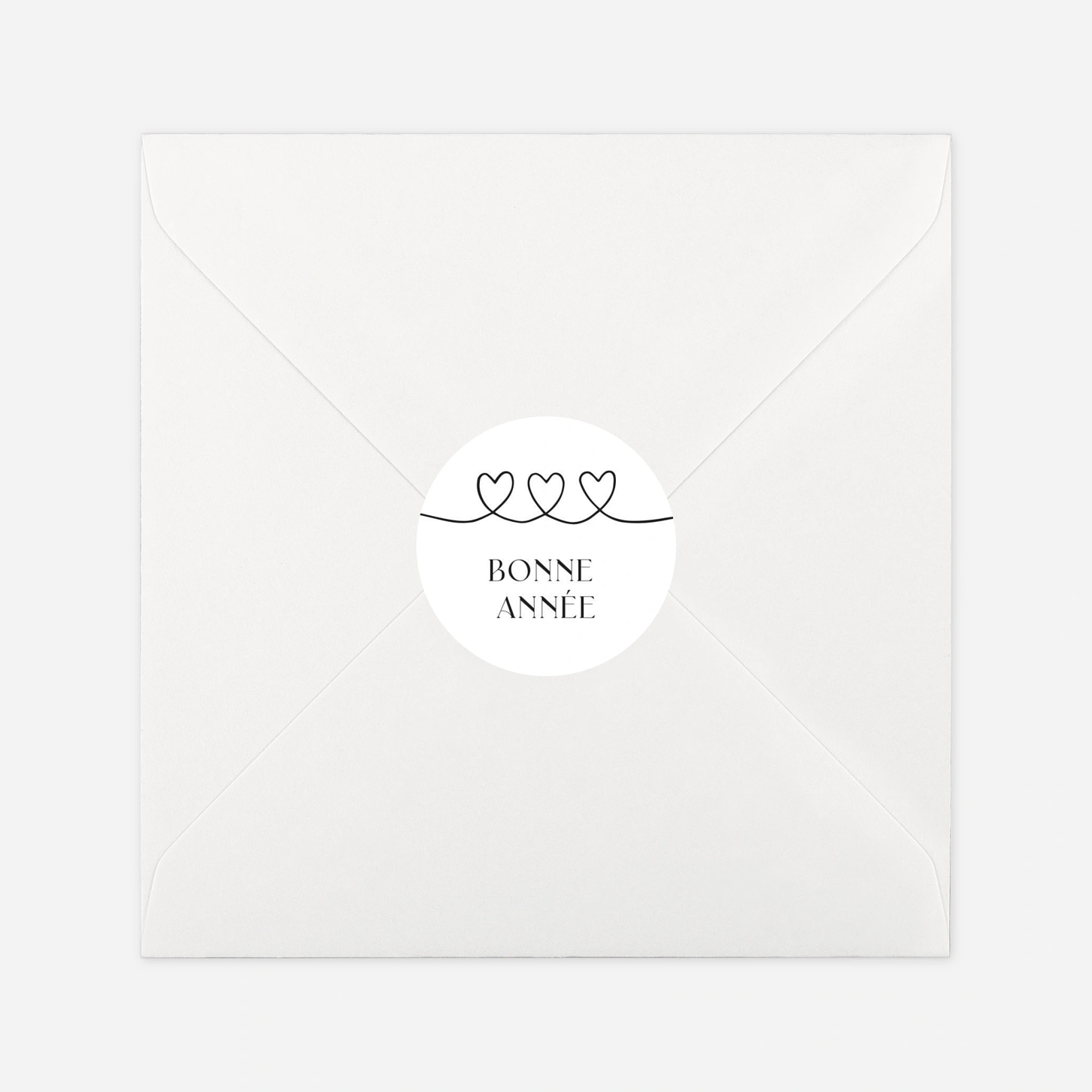 Étiquette cadeau Noël Liens du coeur