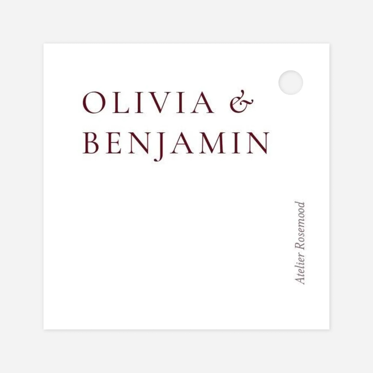 Etiquette perforée mariage Laure de Sagazan II