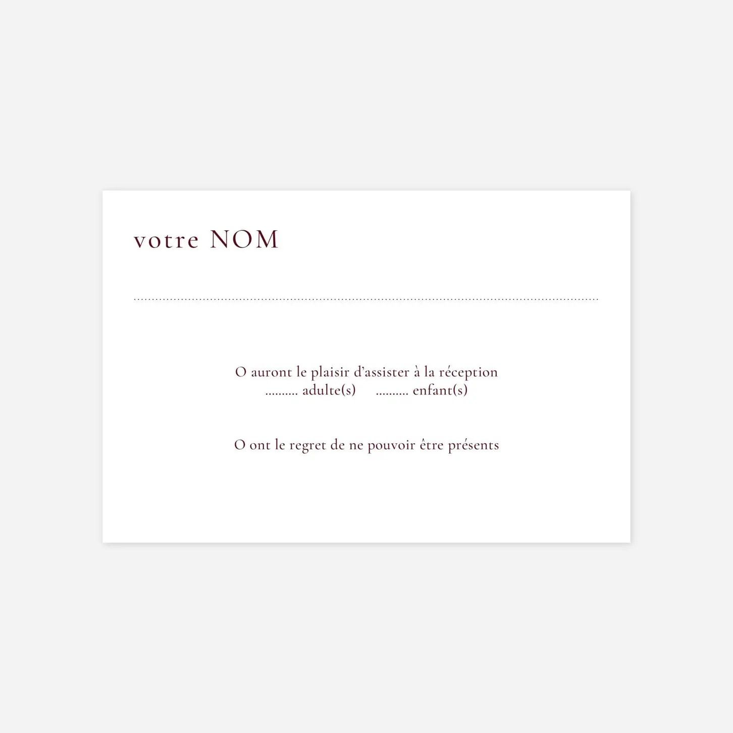 Carton réponse Laure de Sagazan II