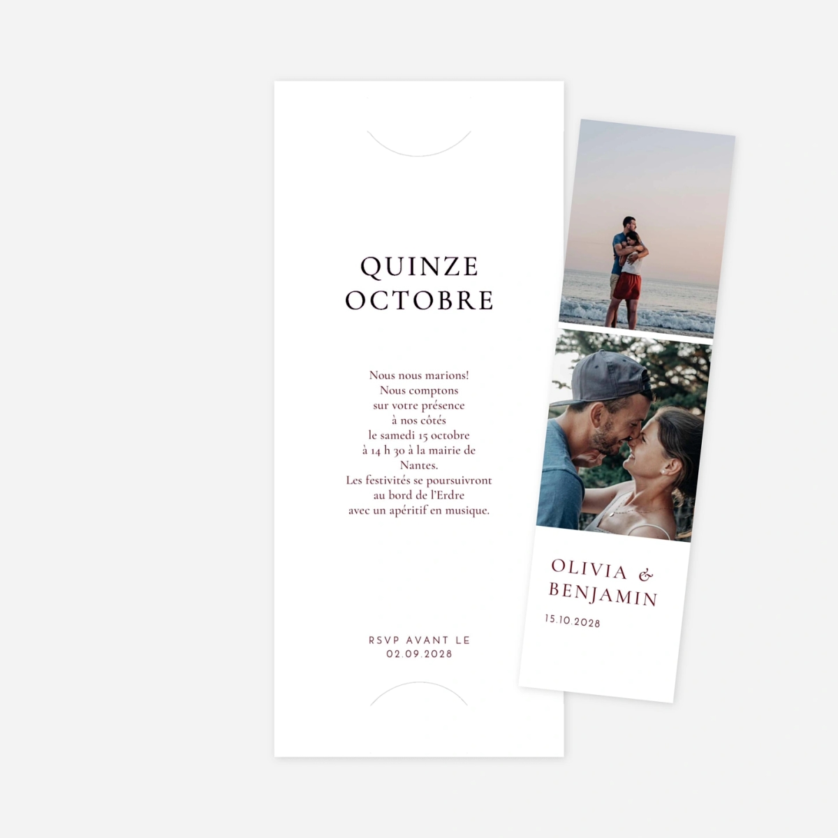 Faire-part mariage Laure de Sagazan II