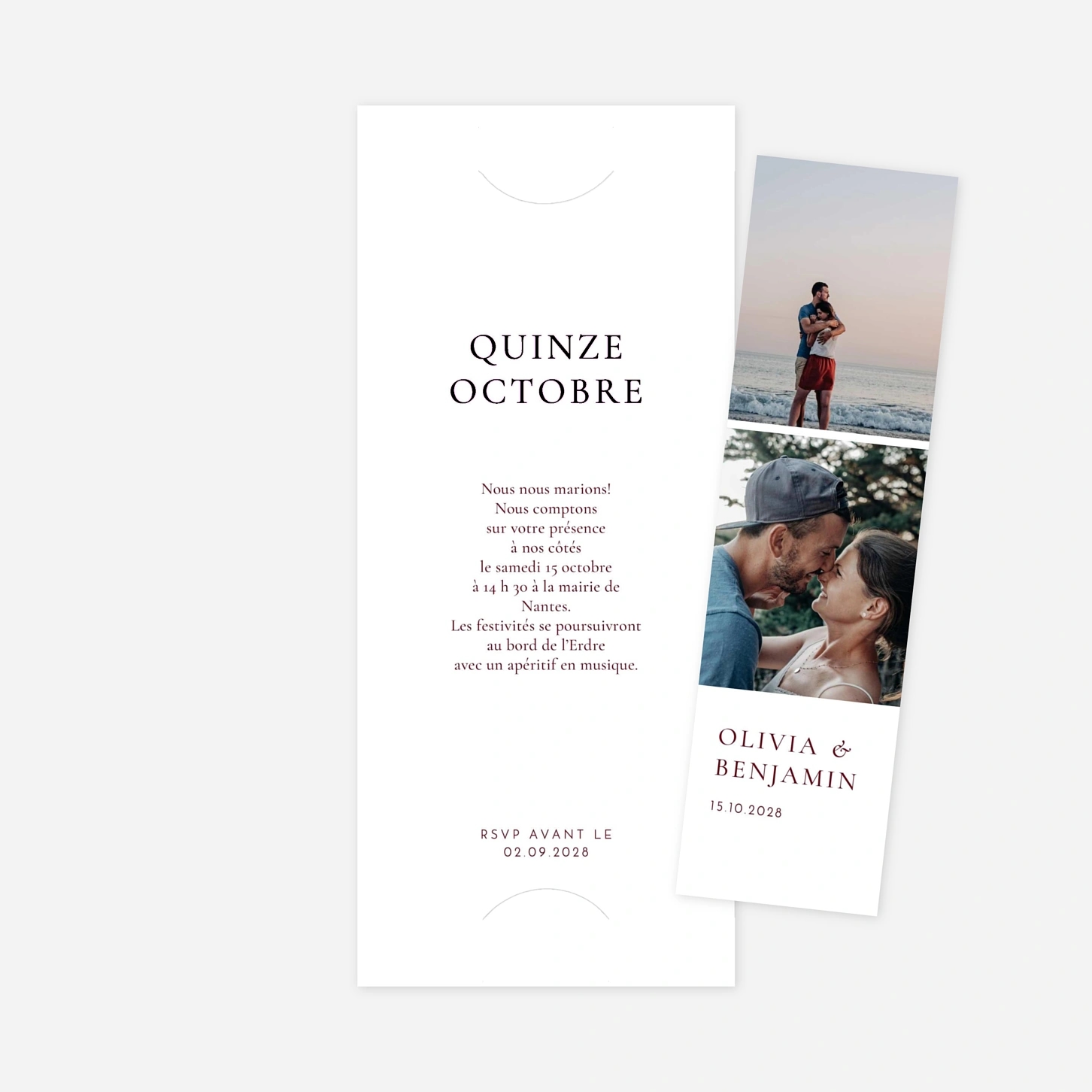 Faire-part mariage Laure de Sagazan II