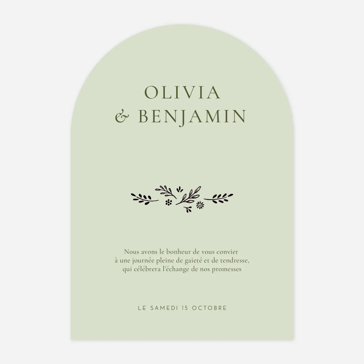 Faire-part mariage Laure de Sagazan II