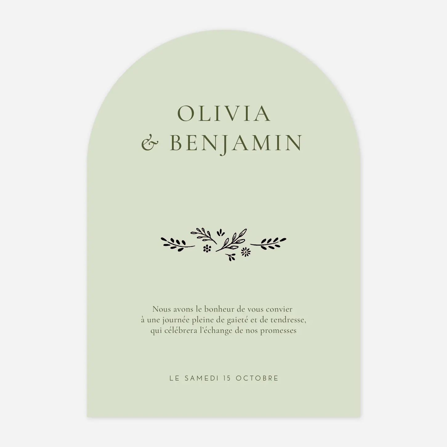 Faire-part mariage Laure de Sagazan II