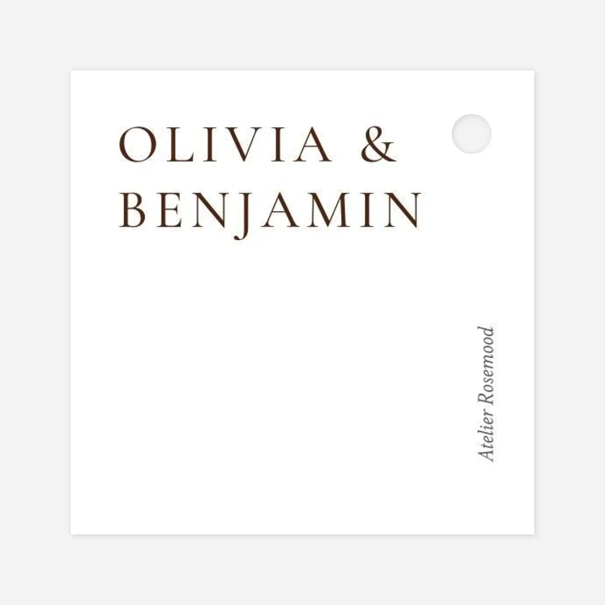 Étiquette avec ruban Laure de Sagazan II