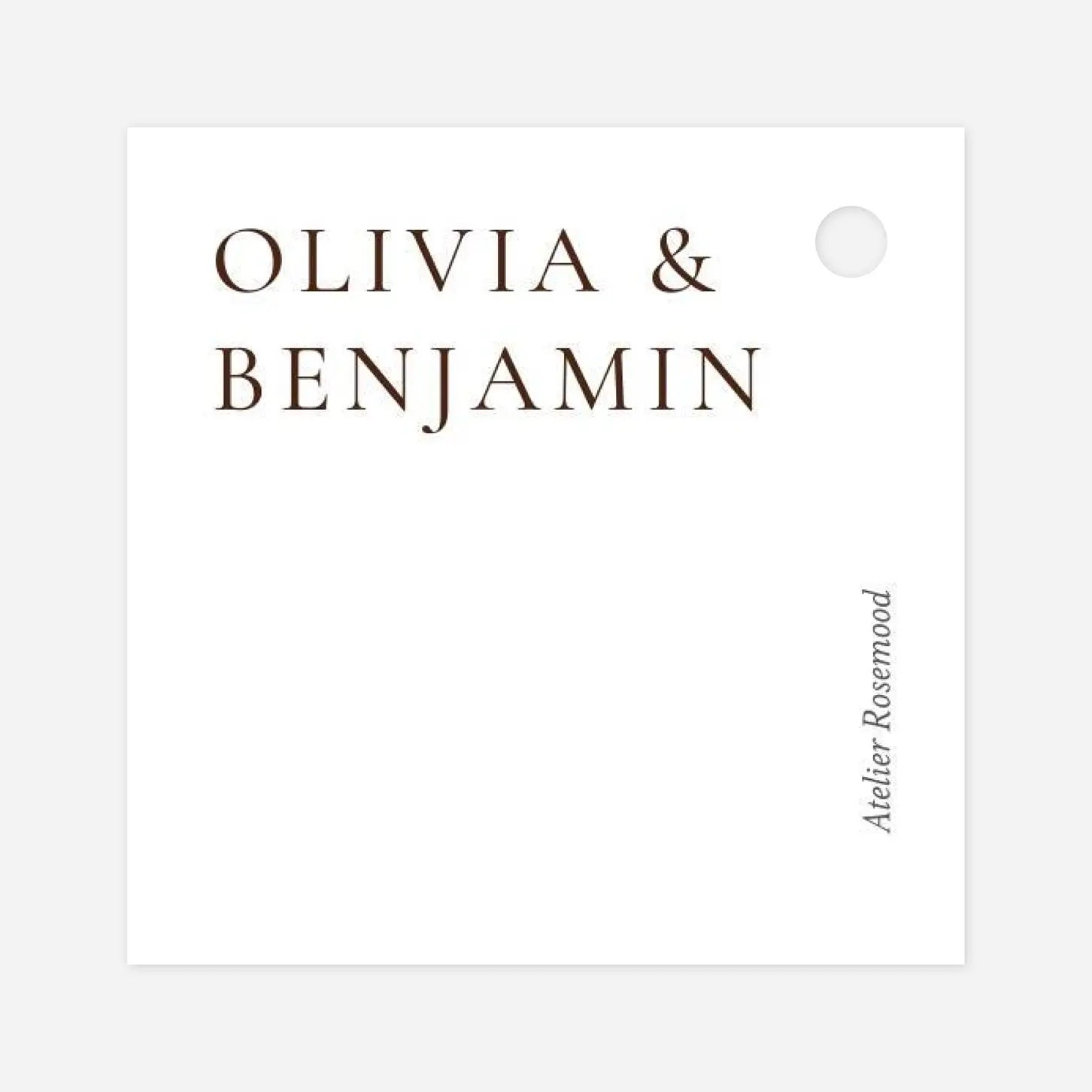 Étiquette avec ruban Laure de Sagazan II