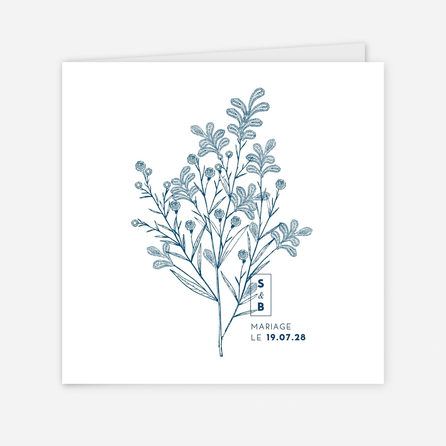 Faire-part mariage Laure de Sagazan