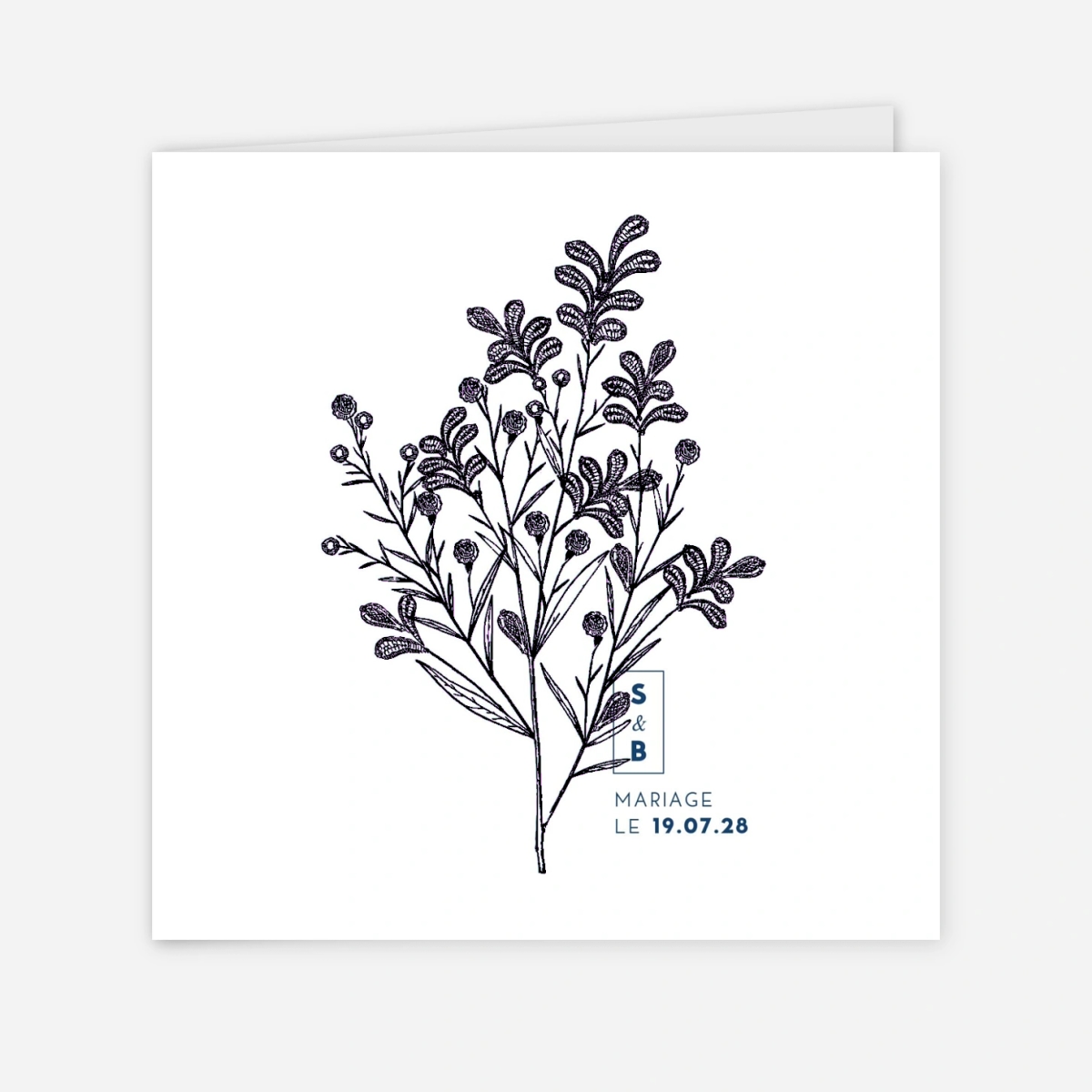 Faire-part mariage Laure de Sagazan