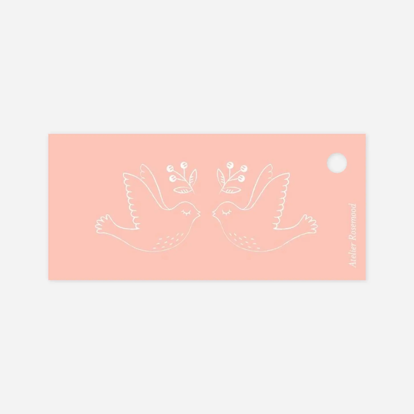 Etiquette perforée baptême L'envolée