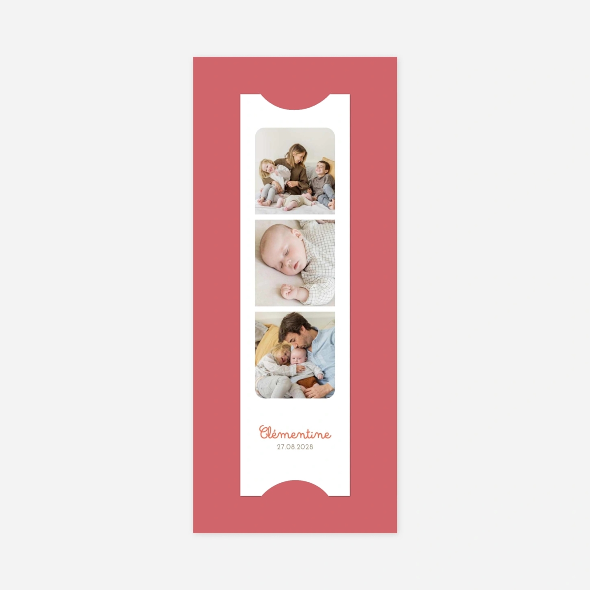 Faire-part naissance La famille des animaux